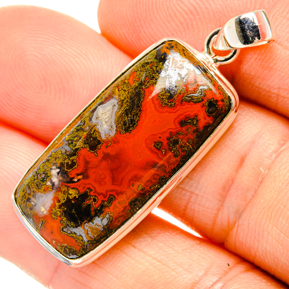 Moroccan Agate Pendants handcrafted by Anasilvercos - PD32936