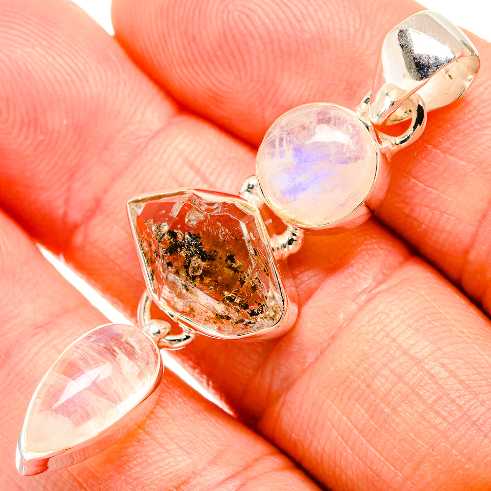 Herkimer Diamond Pendants handcrafted by Anasilvercos - PD32959