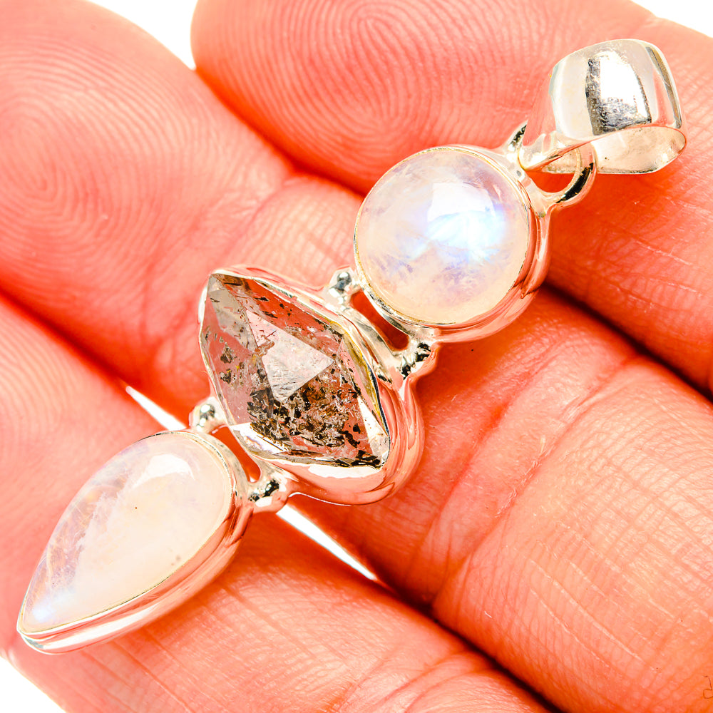Herkimer Diamond Pendants handcrafted by Anasilvercos - PD32964