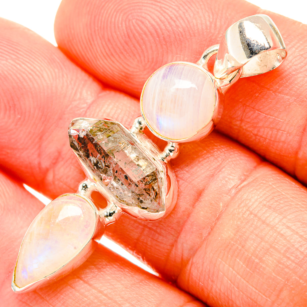 Herkimer Diamond Pendants handcrafted by Anasilvercos - PD32965