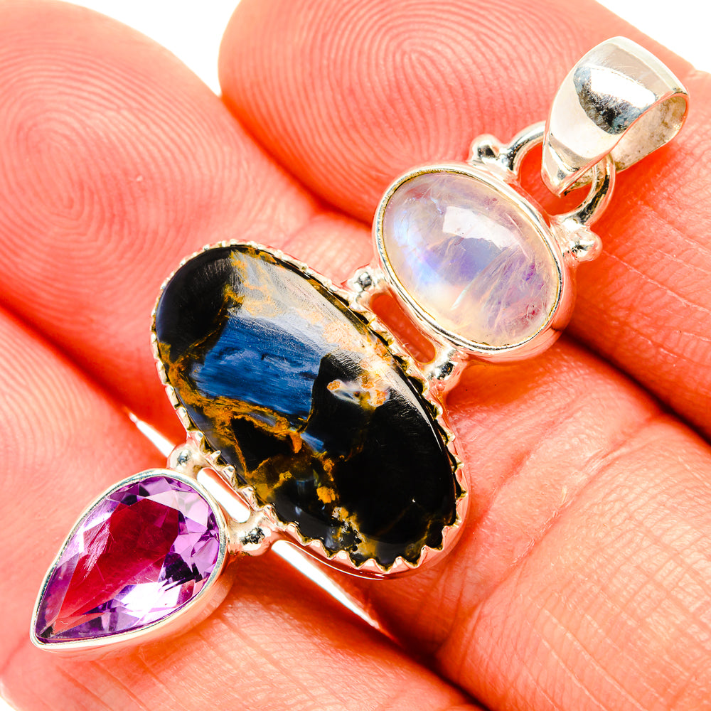 Pietersite Pendants handcrafted by Anasilvercos - PD32970