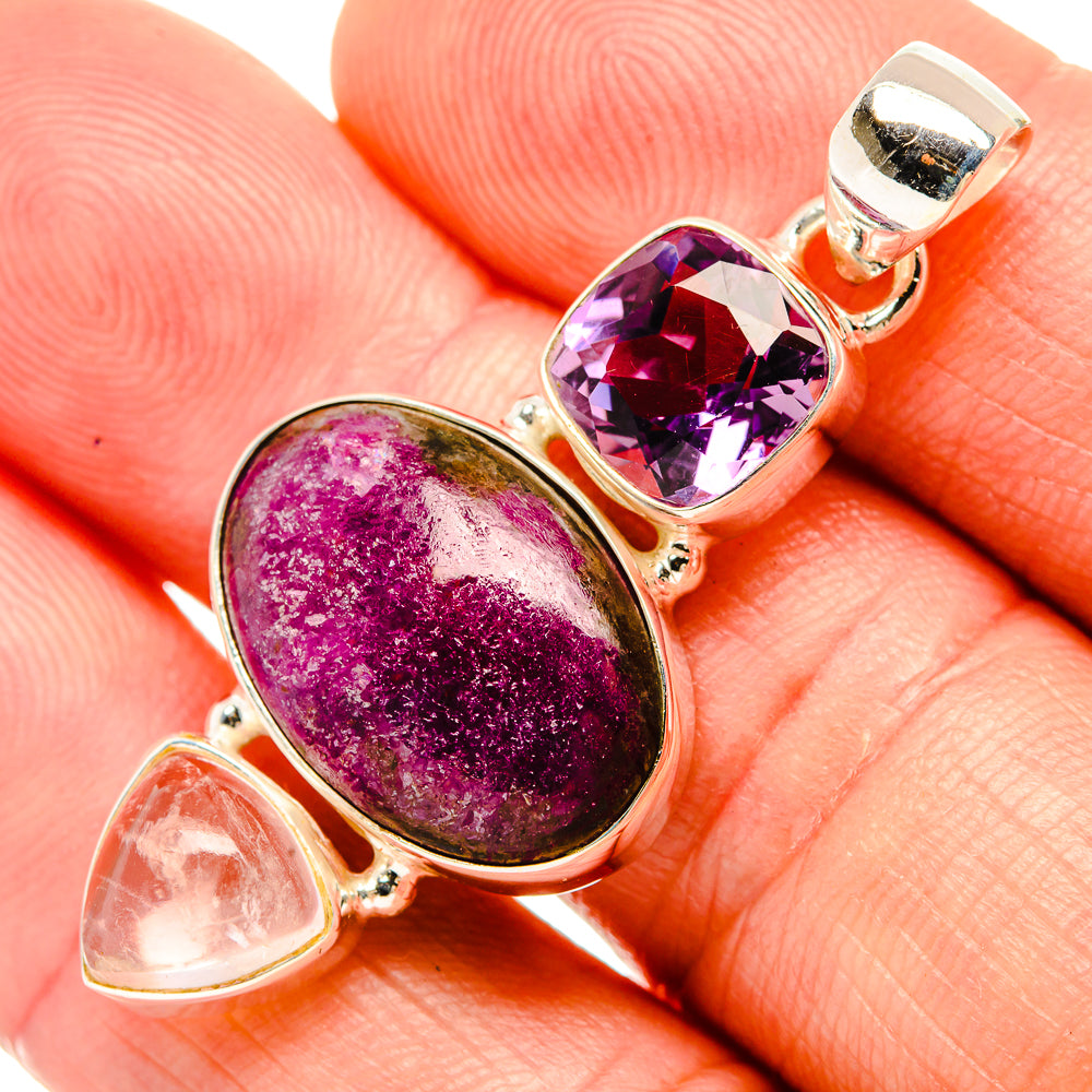 Ruby Fuchsite Pendants handcrafted by Anasilvercos - PD32977