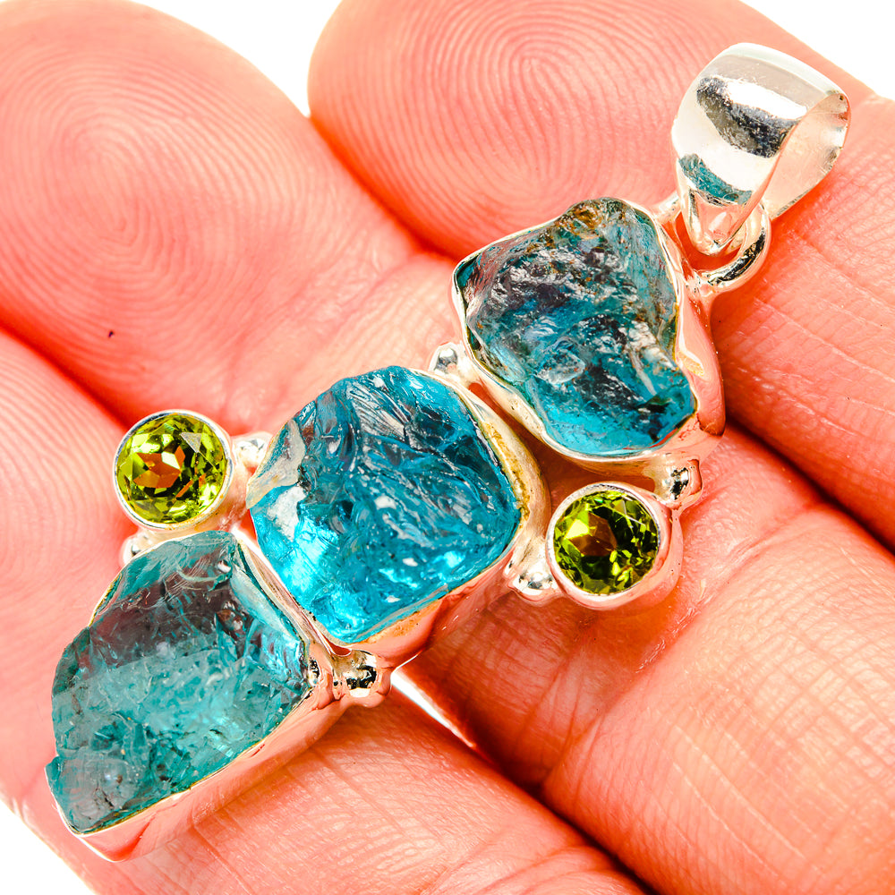 Apatite Pendants handcrafted by Anasilvercos - PD32980