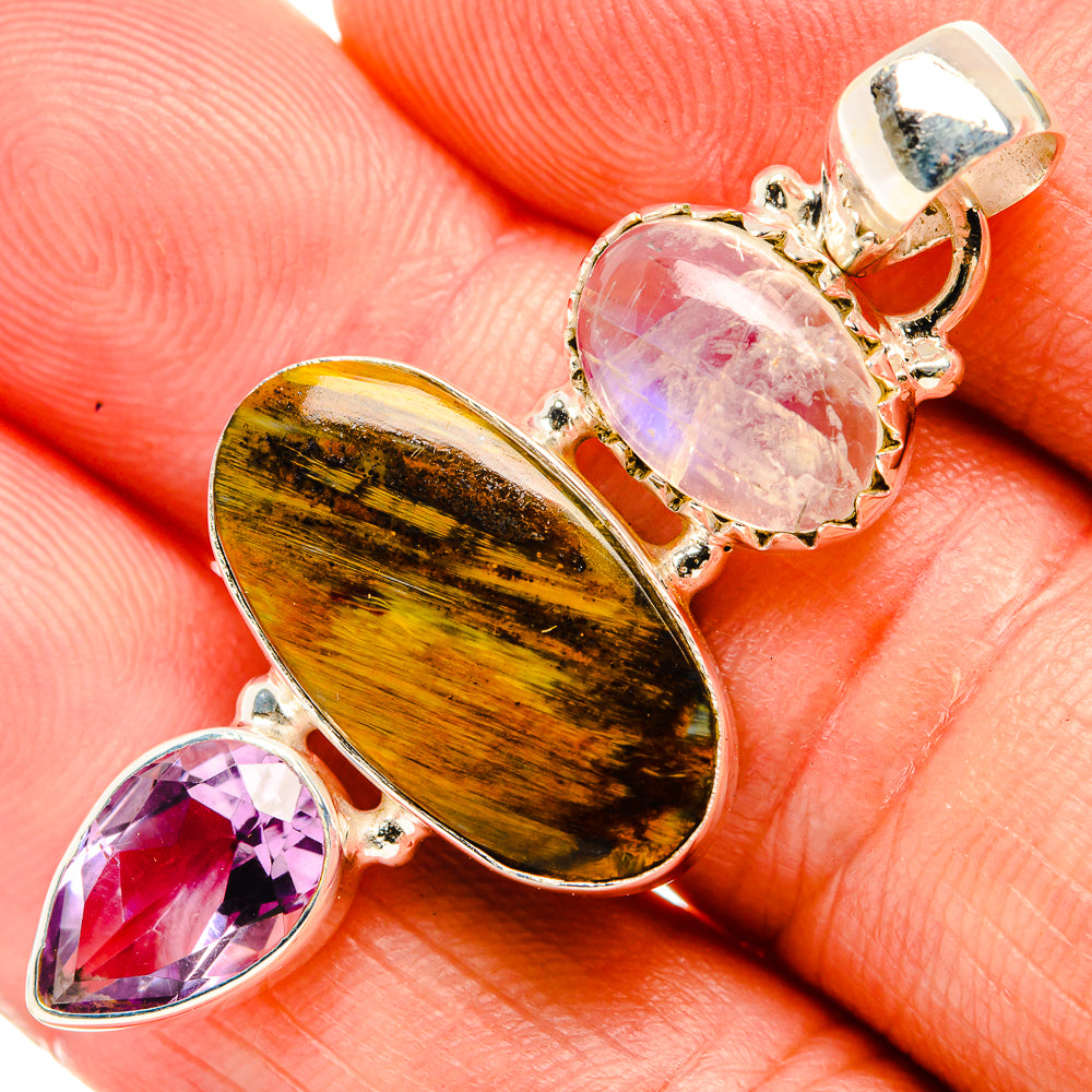 Golden Pietersite Pendants handcrafted by Anasilvercos - PD32983