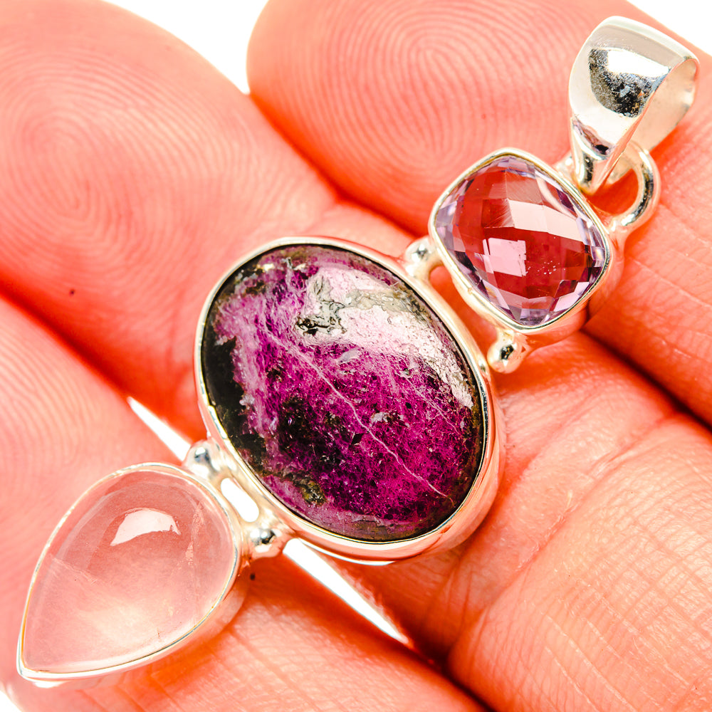 Ruby Fuchsite Pendants handcrafted by Anasilvercos - PD32987