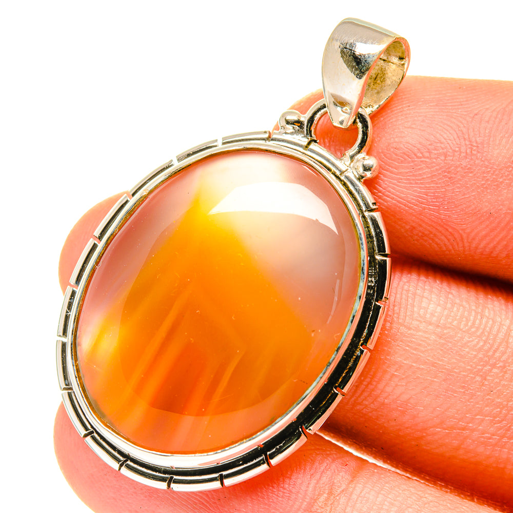 Botswana Agate Pendants handcrafted by Anasilvercos - PD3299