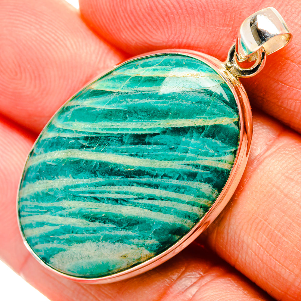 Amazonite Pendants handcrafted by Anasilvercos - PD33017