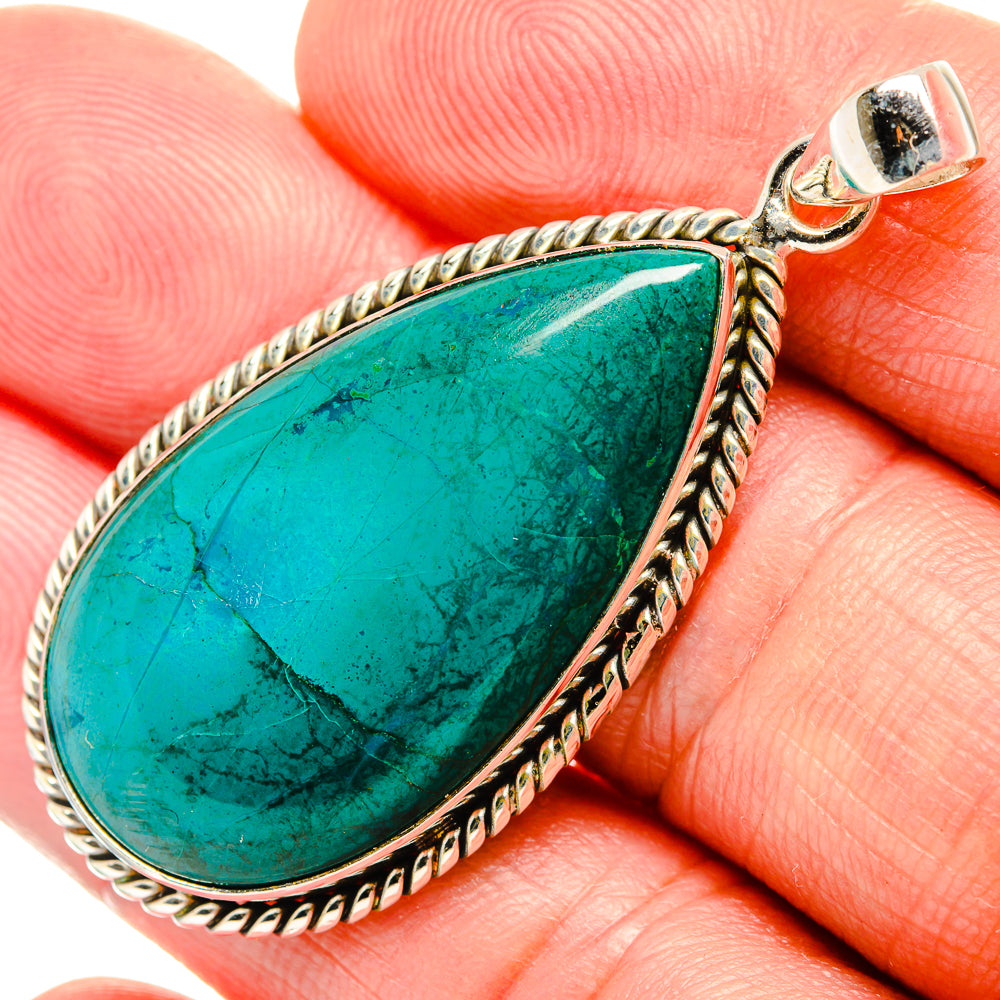 Chrysocolla Pendants handcrafted by Anasilvercos - PD33043