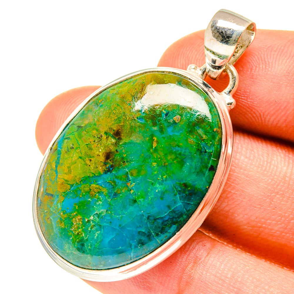 Chrysocolla Pendants handcrafted by Anasilvercos - PD3305