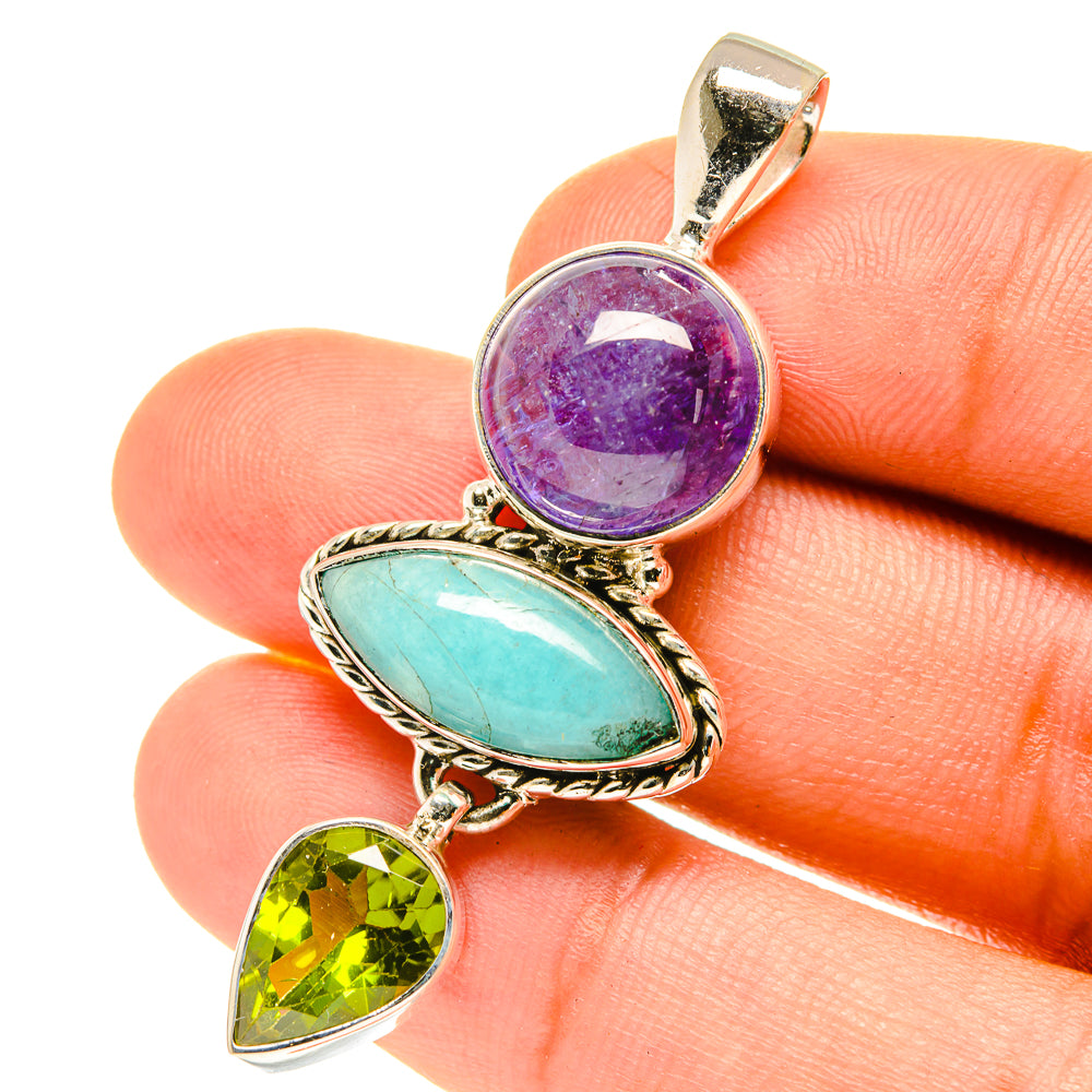 Peruvian Opal Pendants handcrafted by Anasilvercos - PD3309
