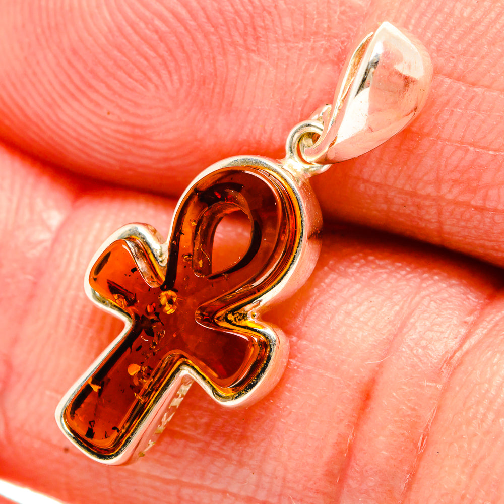 Baltic Amber Ankh Pendants handcrafted by Anasilvercos - PD33113