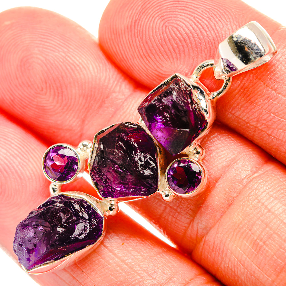 Amethyst Pendants handcrafted by Anasilvercos - PD33118