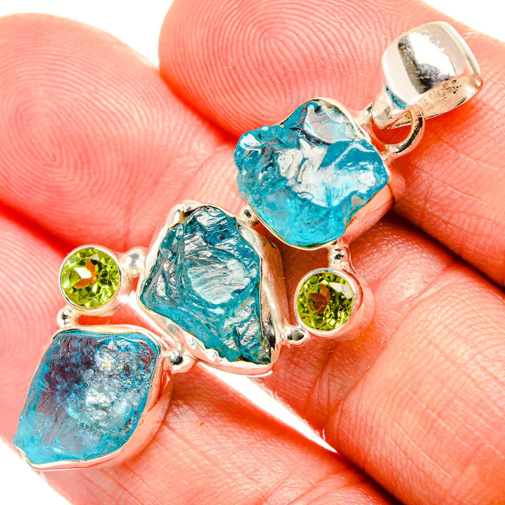 Apatite Pendants handcrafted by Anasilvercos - PD33125