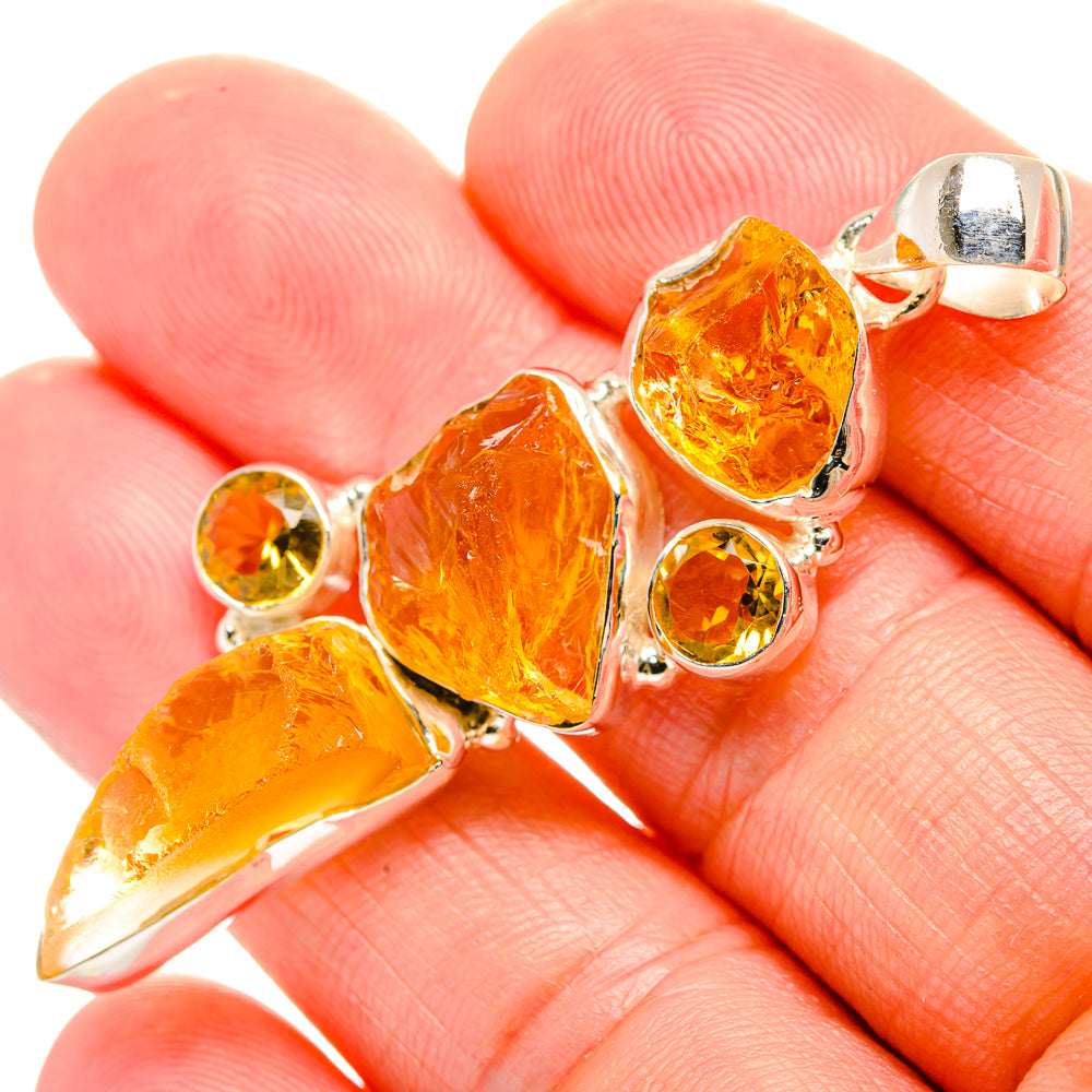 Citrine Pendants handcrafted by Anasilvercos - PD33128