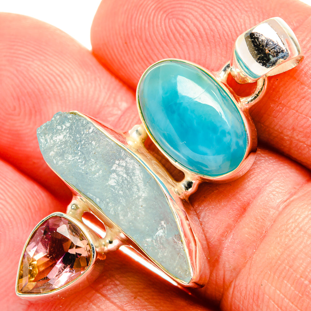 Larimar Pendants handcrafted by Anasilvercos - PD33159