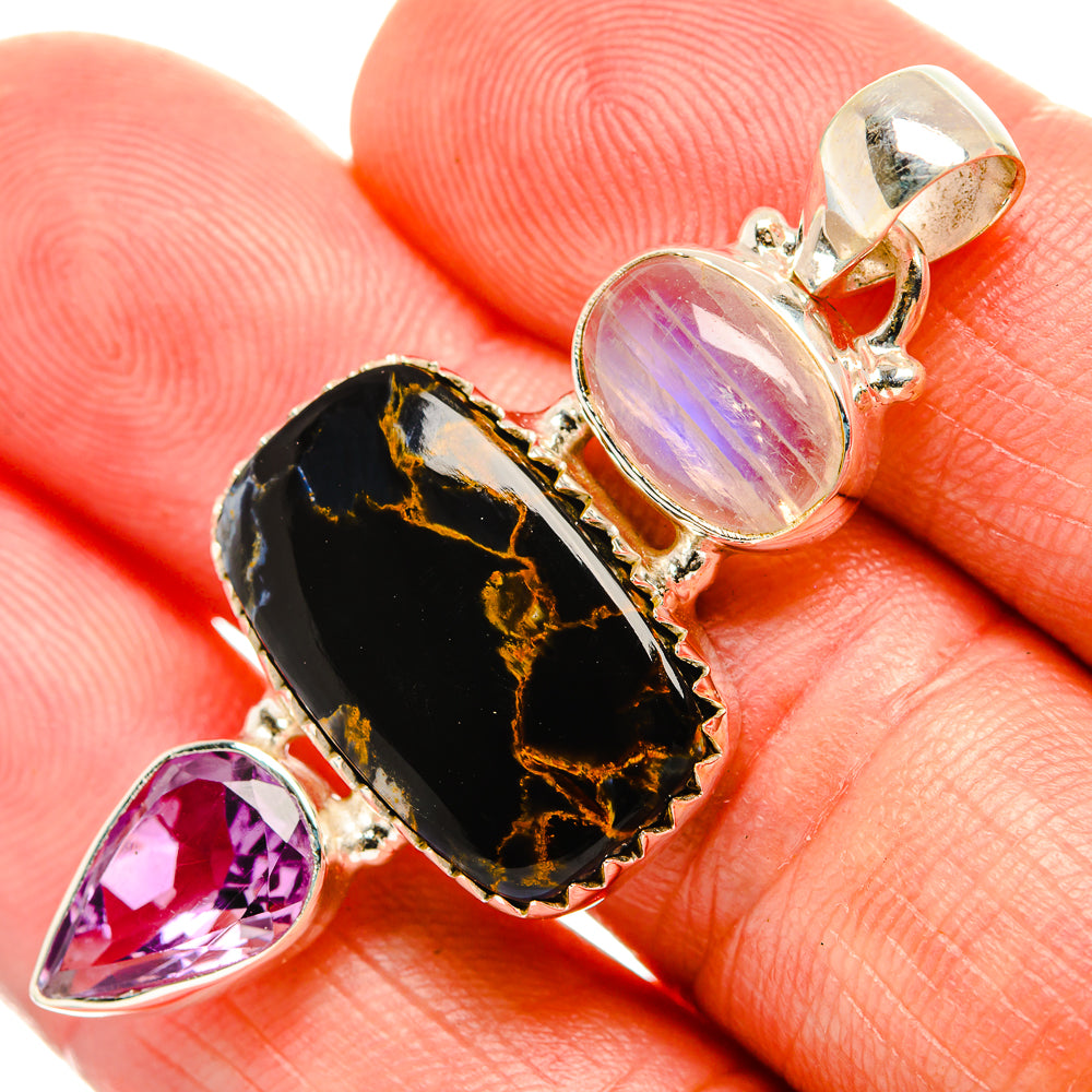 Pietersite Pendants handcrafted by Anasilvercos - PD33160