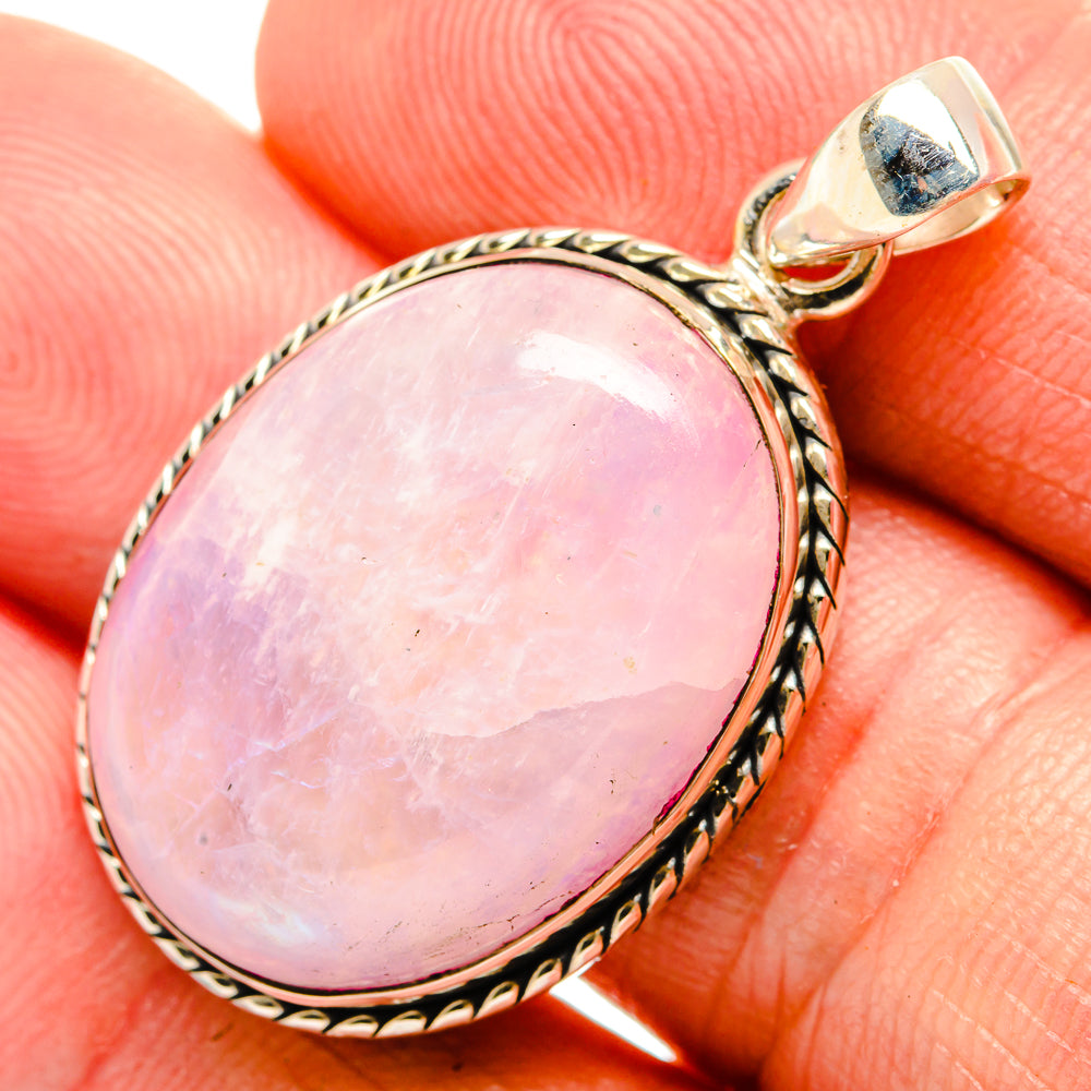 Pink Moonstone Pendants handcrafted by Anasilvercos - PD33184