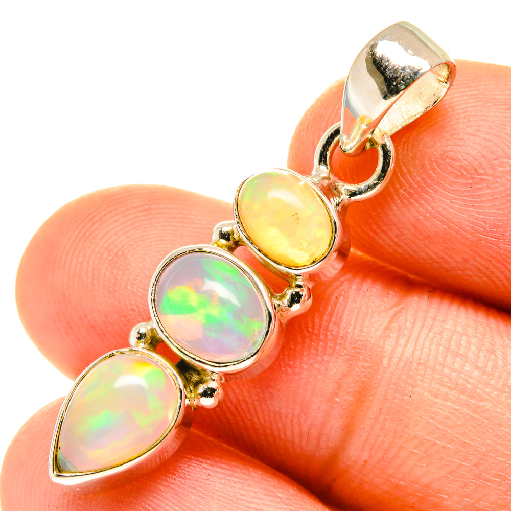Ethiopian Opal Pendants handcrafted by Anasilvercos - PD3320
