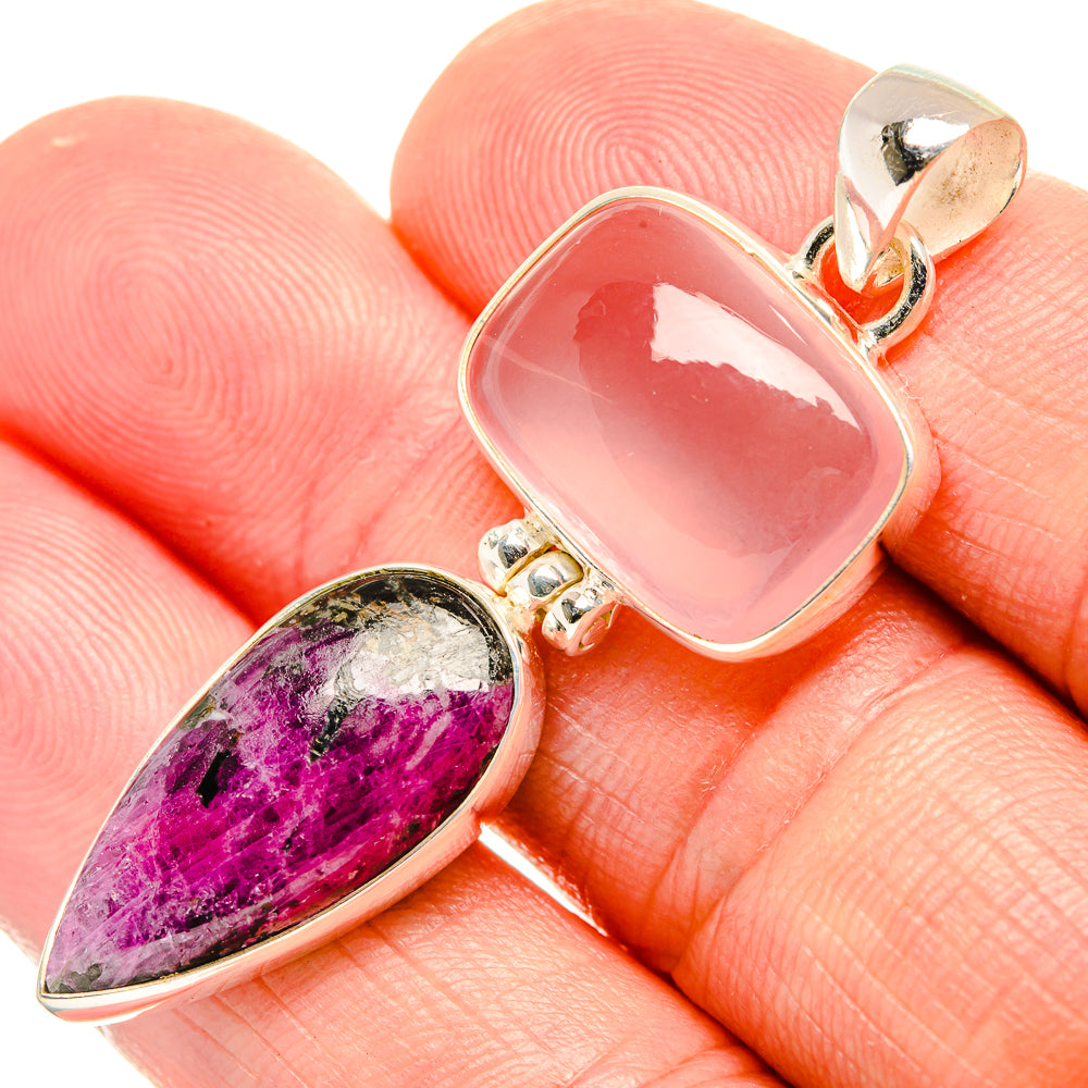 Russian Eudialyte Pendants handcrafted by Anasilvercos - PD33200