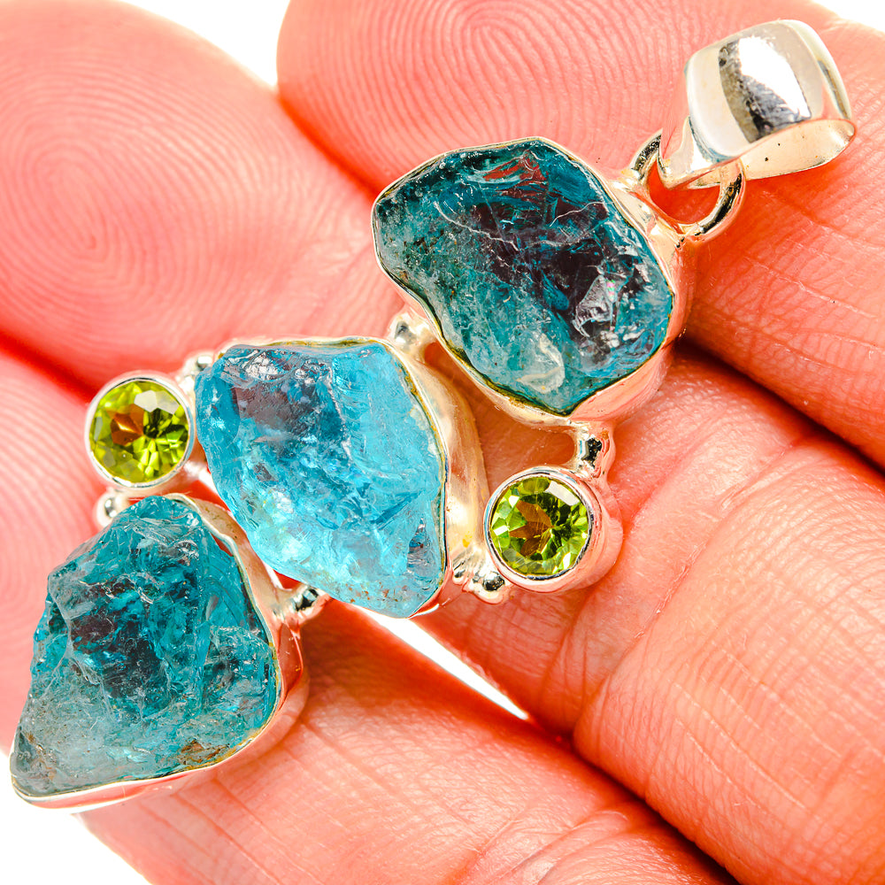 Apatite Pendants handcrafted by Anasilvercos - PD33207