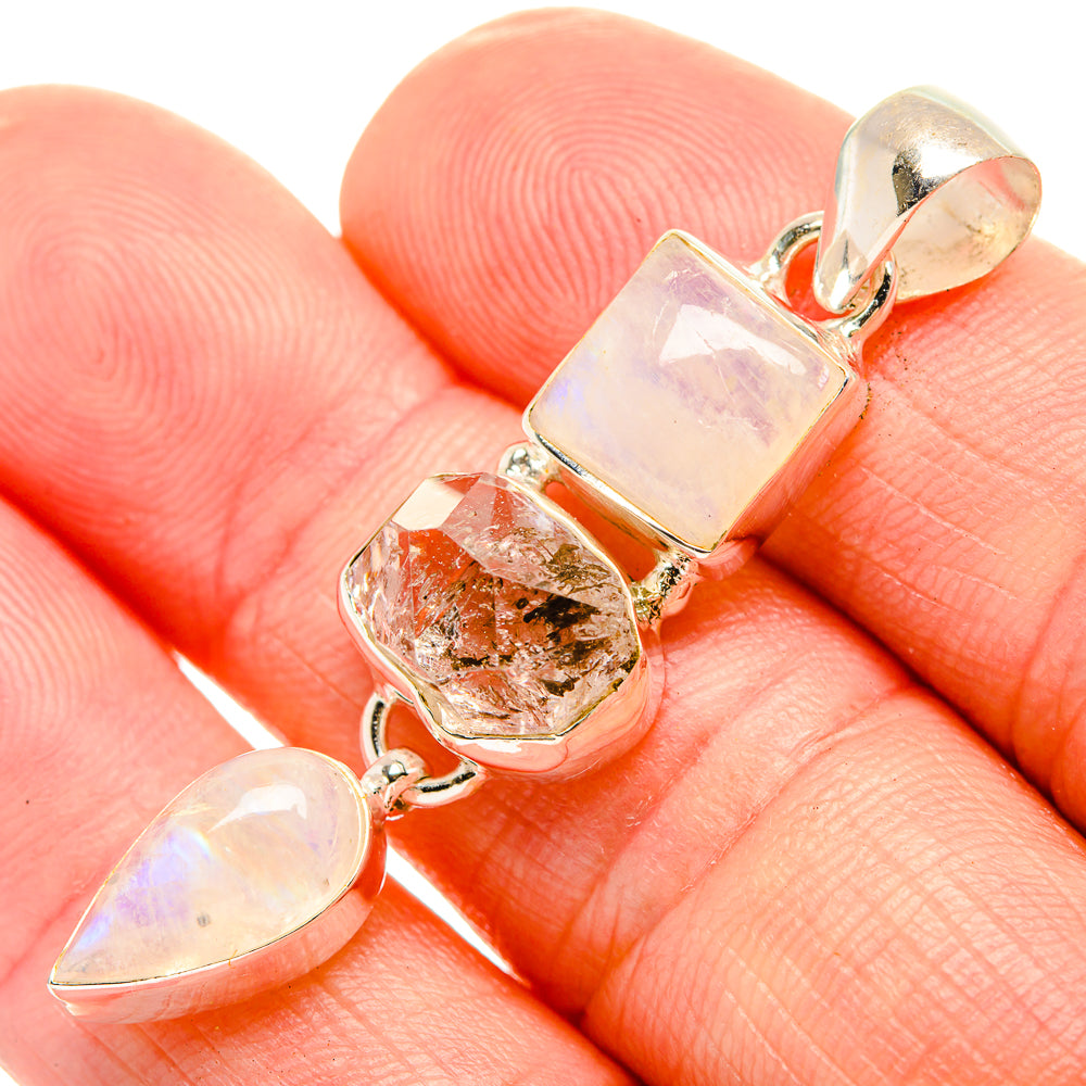 Herkimer Diamond Pendants handcrafted by Anasilvercos - PD33217