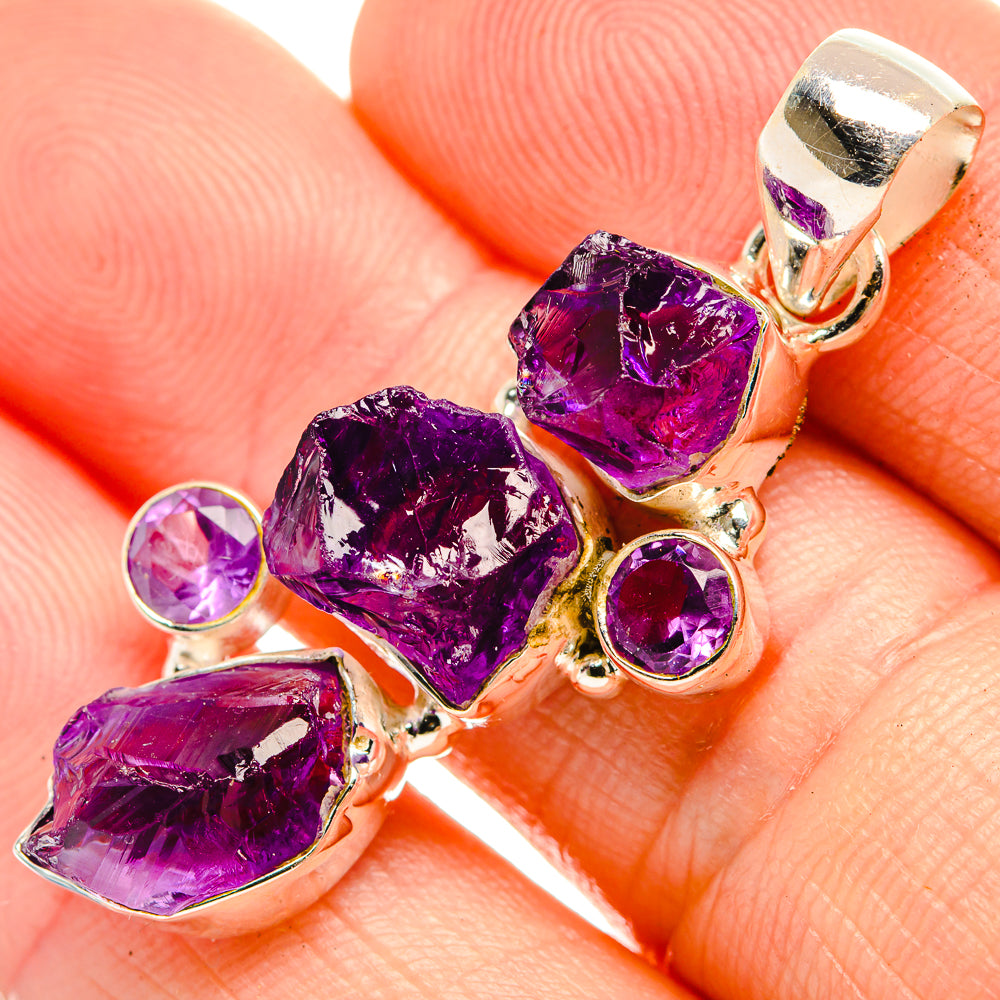 Amethyst Pendants handcrafted by Anasilvercos - PD33218