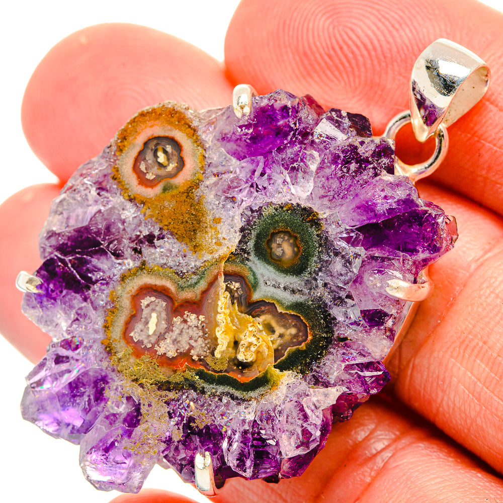 Amethyst Stalactite Pendants handcrafted by Anasilvercos - PD33231