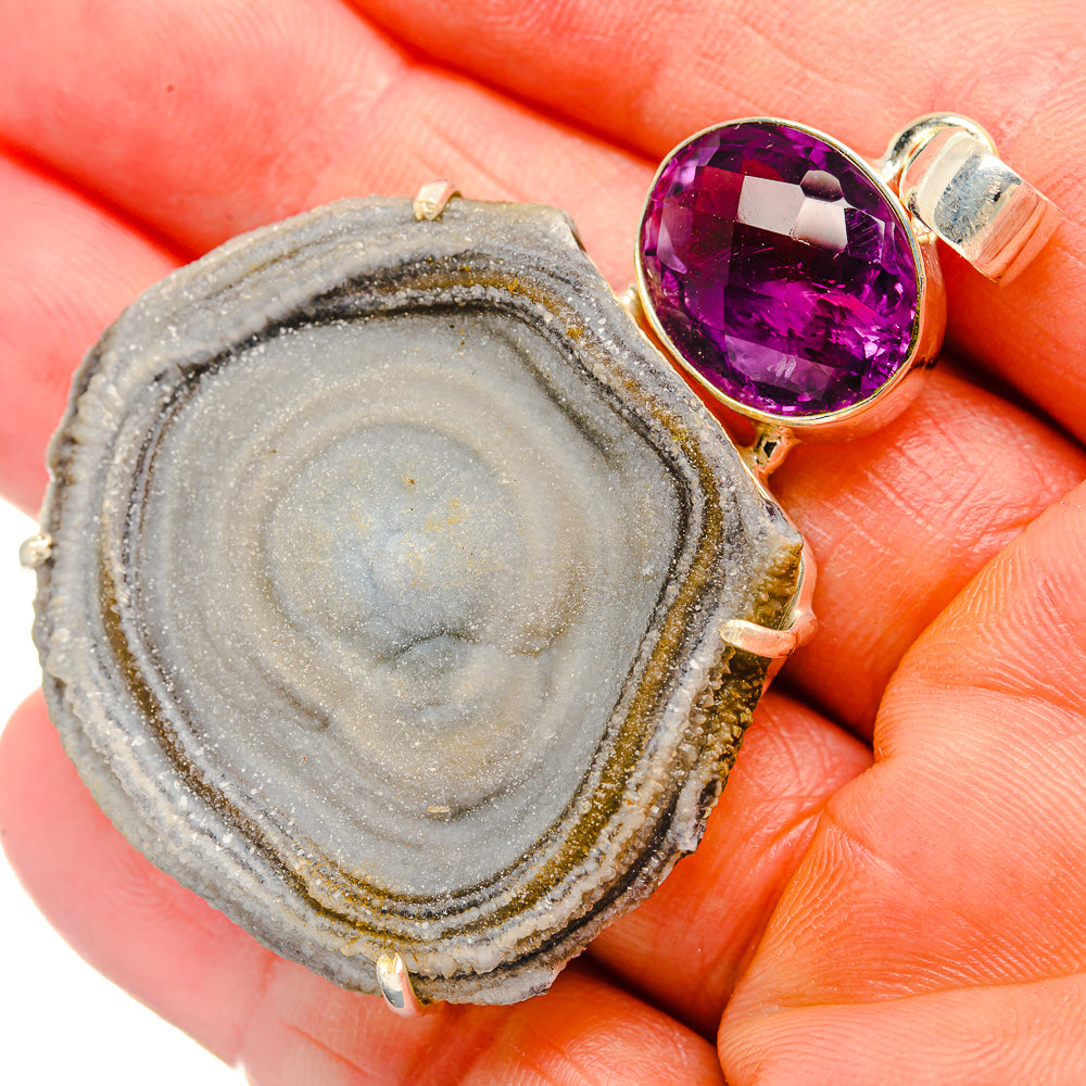 Desert Druzy Pendants handcrafted by Anasilvercos - PD33248