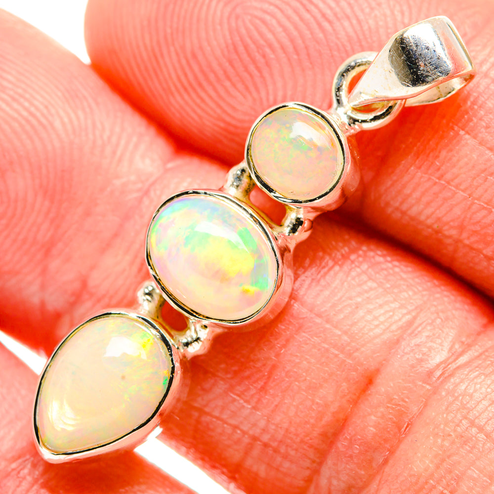 Ethiopian Opal Pendants handcrafted by Anasilvercos - PD33262