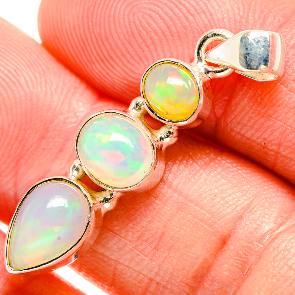 Ethiopian Opal Pendants handcrafted by Anasilvercos - PD33265