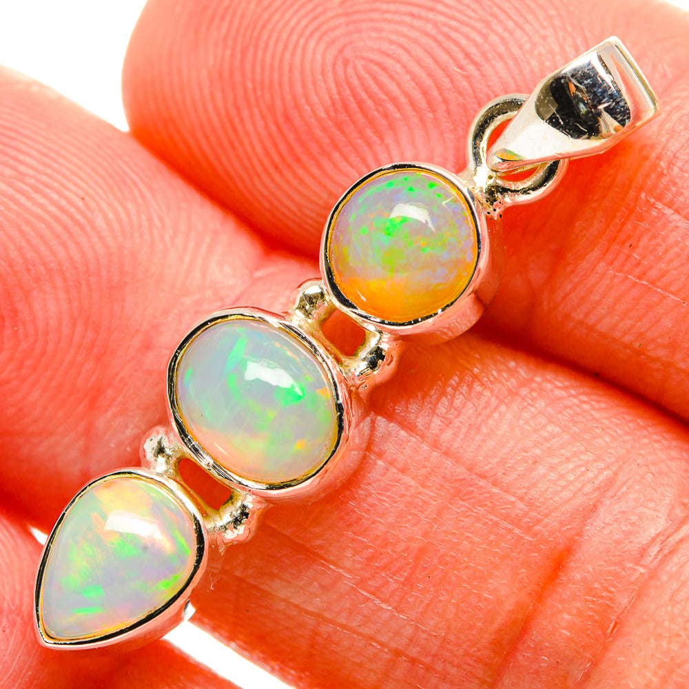 Ethiopian Opal Pendants handcrafted by Anasilvercos - PD33279
