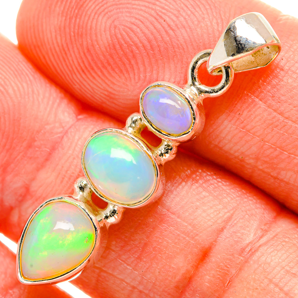 Ethiopian Opal Pendants handcrafted by Anasilvercos - PD33289