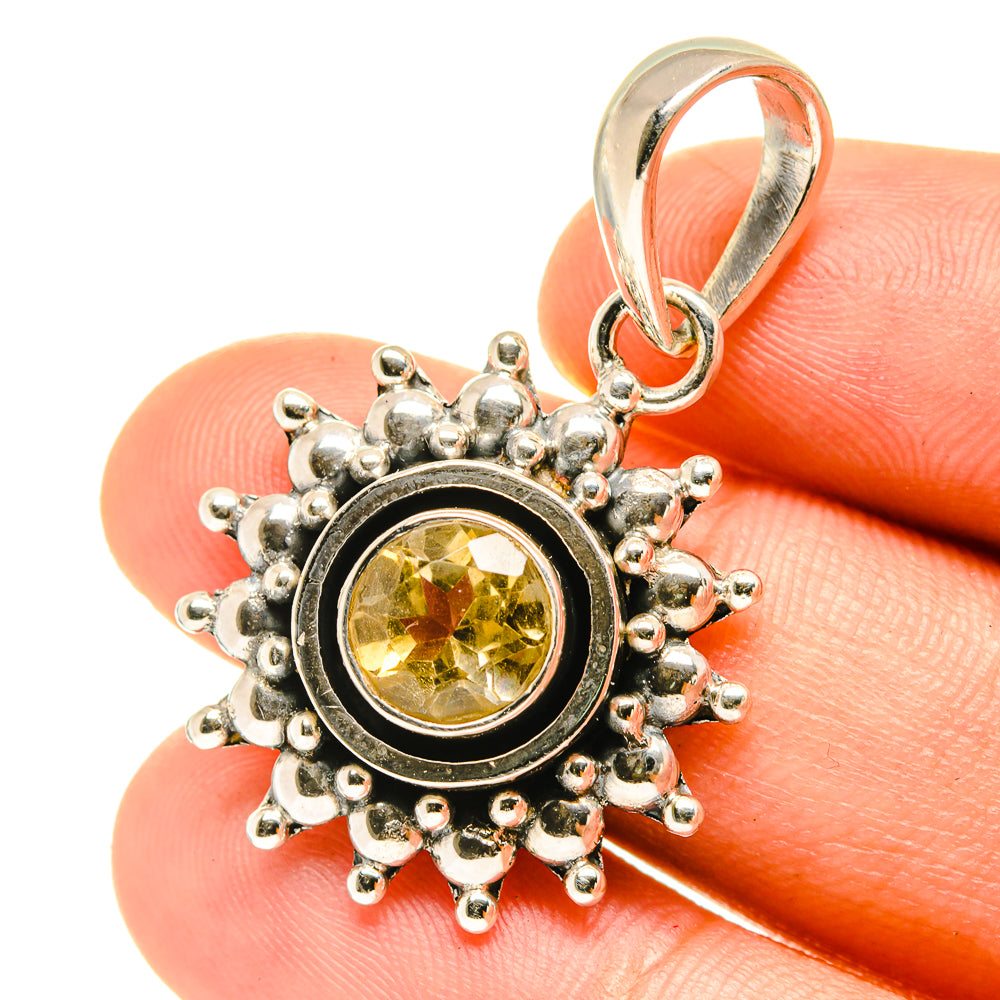 Citrine Pendants handcrafted by Anasilvercos - PD3329