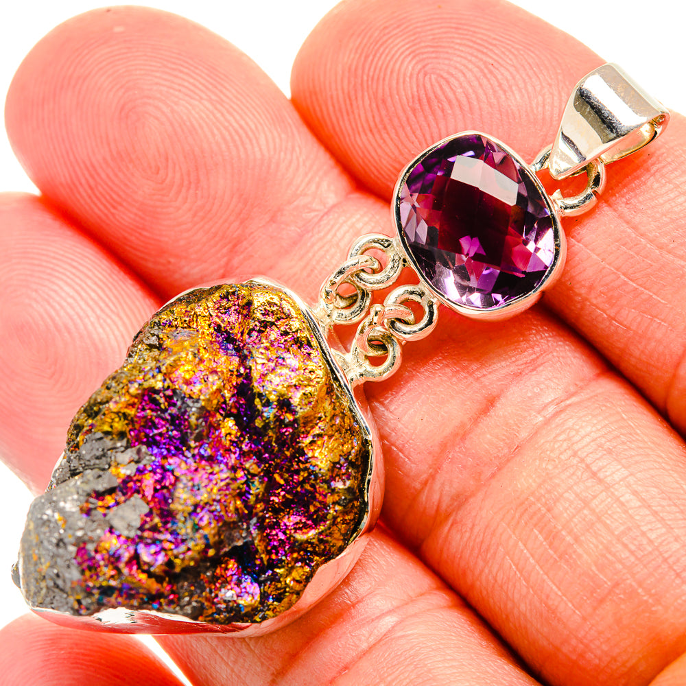 Titanium Druzy Pendants handcrafted by Anasilvercos - PD33295