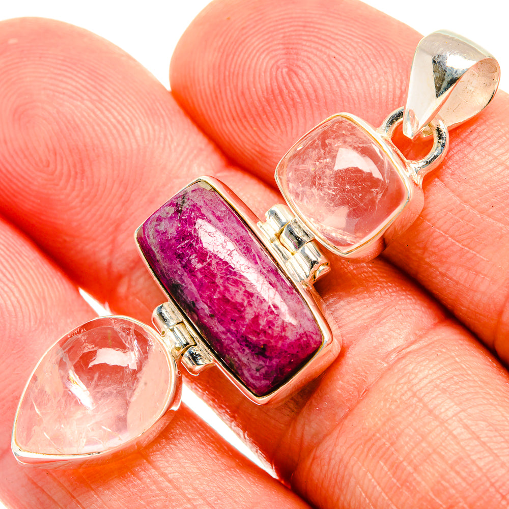 Russian Eudialyte Pendants handcrafted by Anasilvercos - PD33297