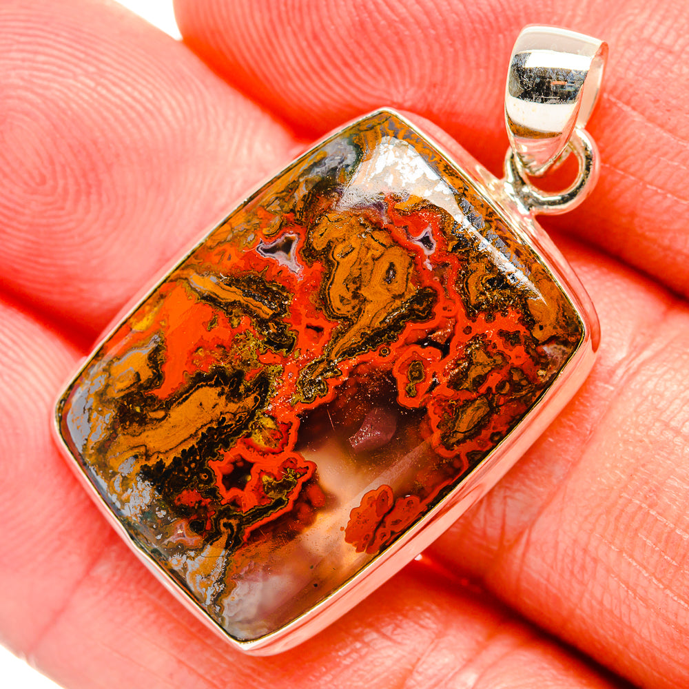 Moroccan Agate Pendants handcrafted by Anasilvercos - PD33351