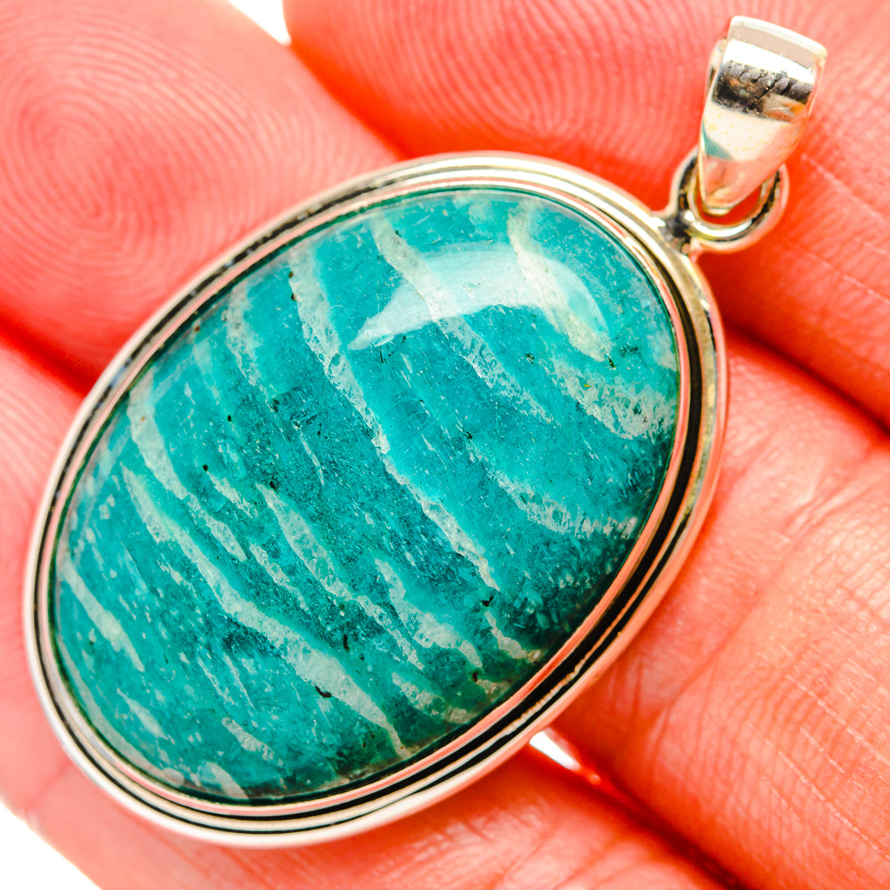 Amazonite Pendants handcrafted by Anasilvercos - PD33353