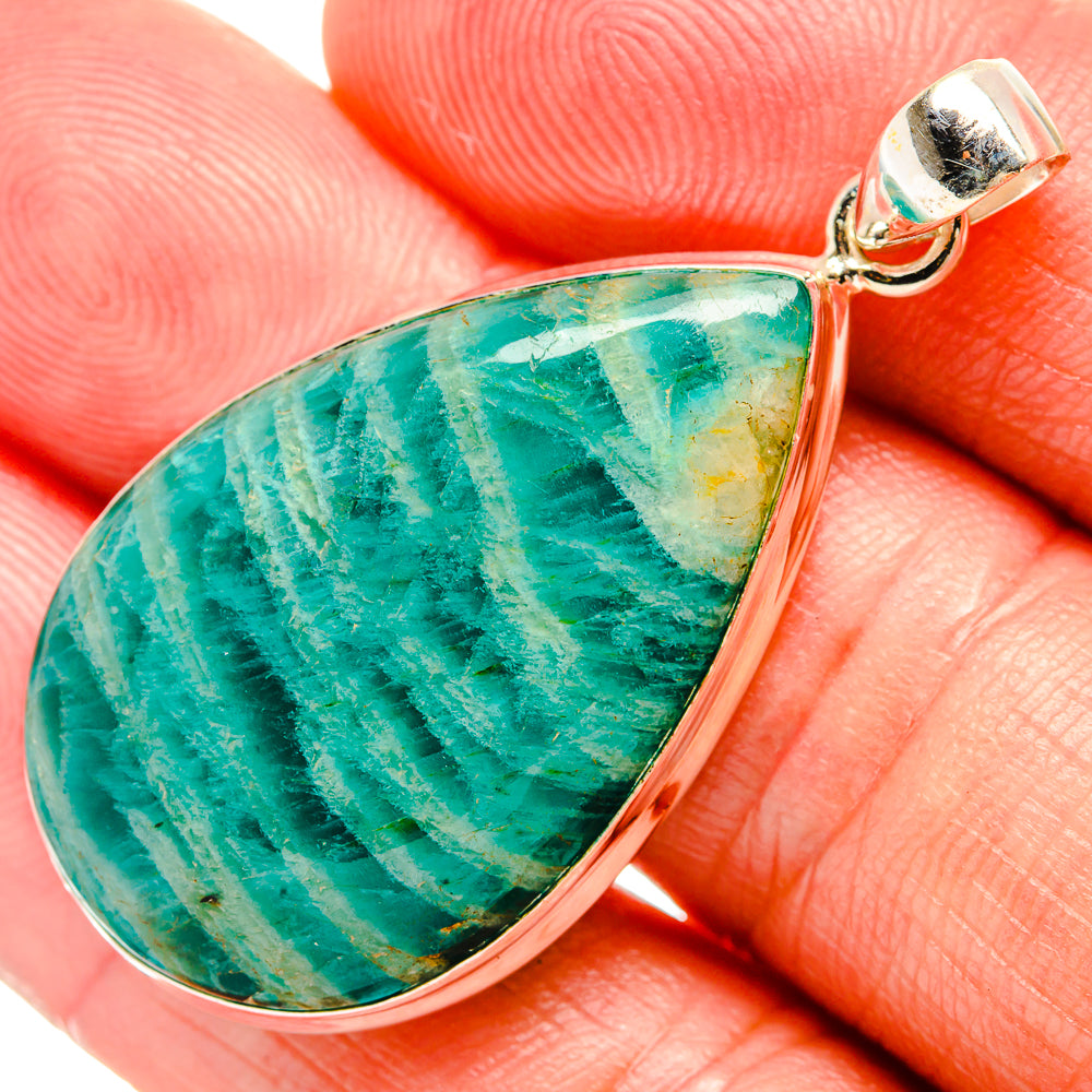 Amazonite Pendants handcrafted by Anasilvercos - PD33356