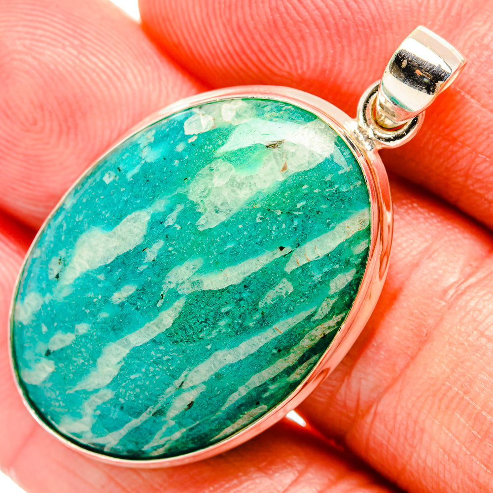 Amazonite Pendants handcrafted by Anasilvercos - PD33357