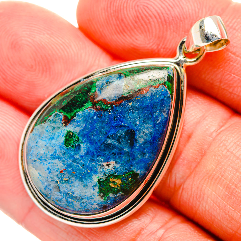 Chrysocolla Pendants handcrafted by Anasilvercos - PD33363