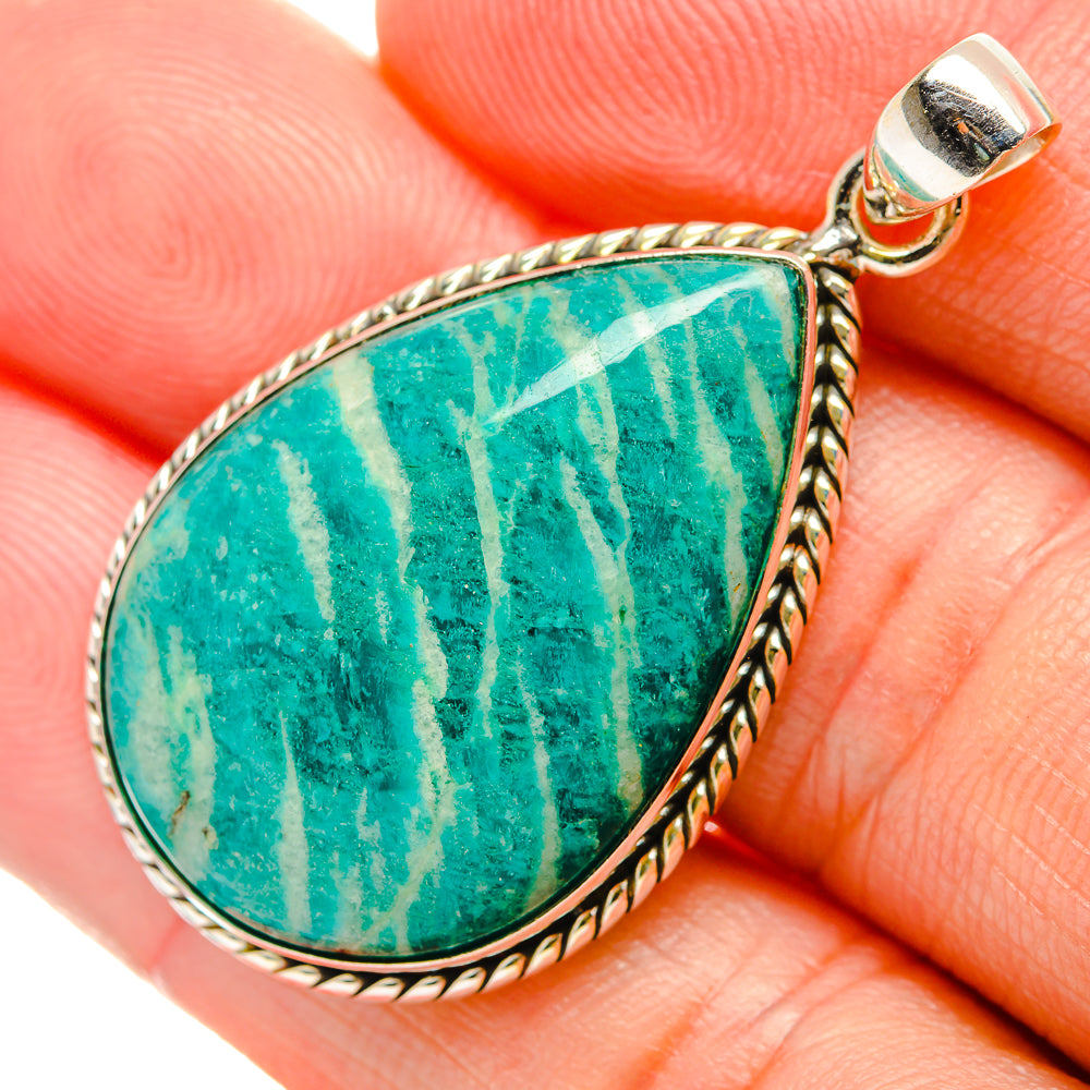 Amazonite Pendants handcrafted by Anasilvercos - PD33367