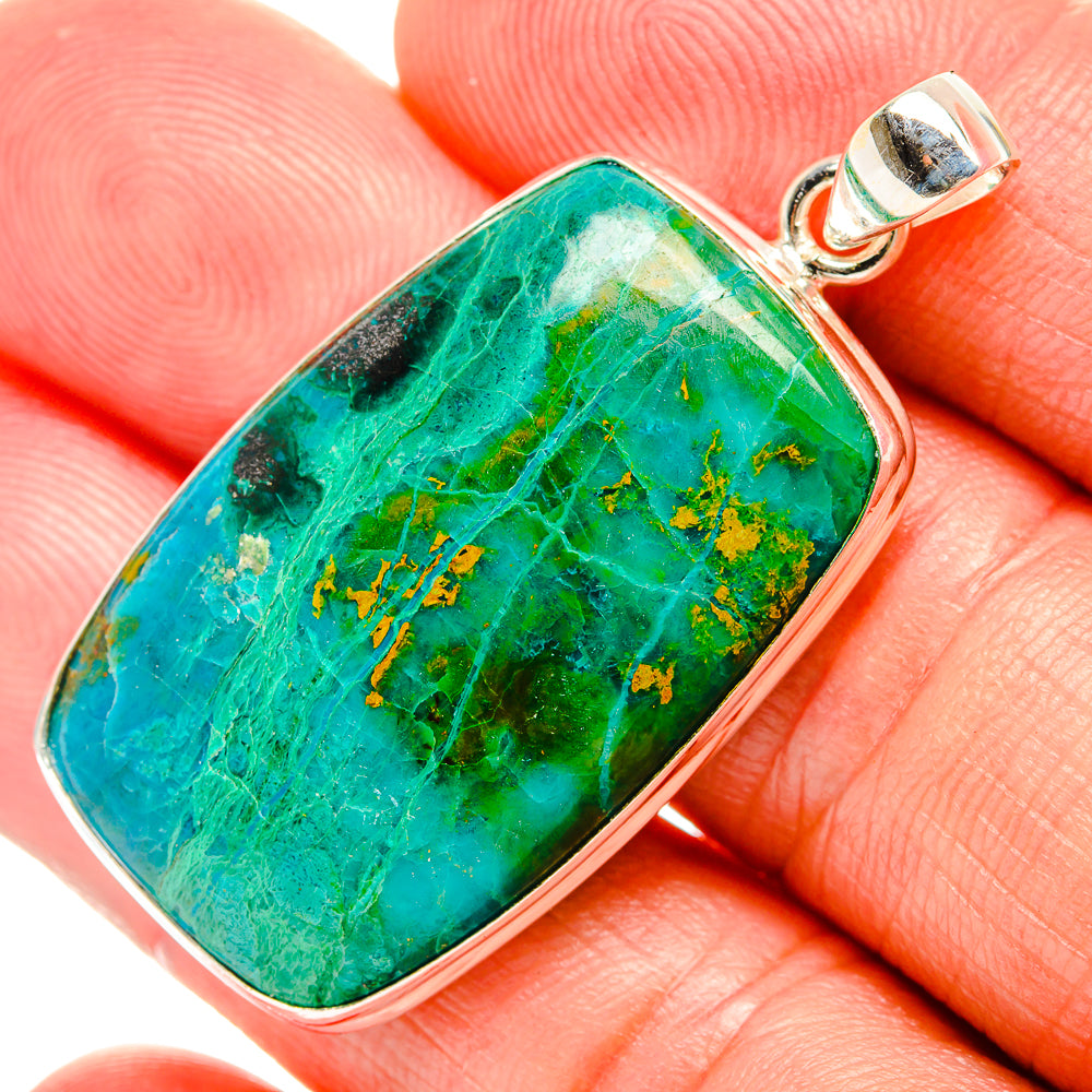 Chrysocolla Pendants handcrafted by Anasilvercos - PD33370