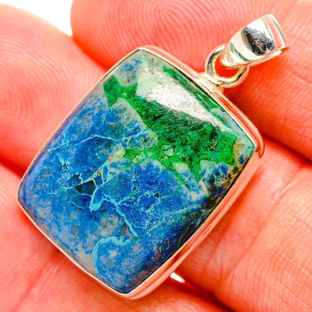 Chrysocolla Pendants handcrafted by Anasilvercos - PD33379