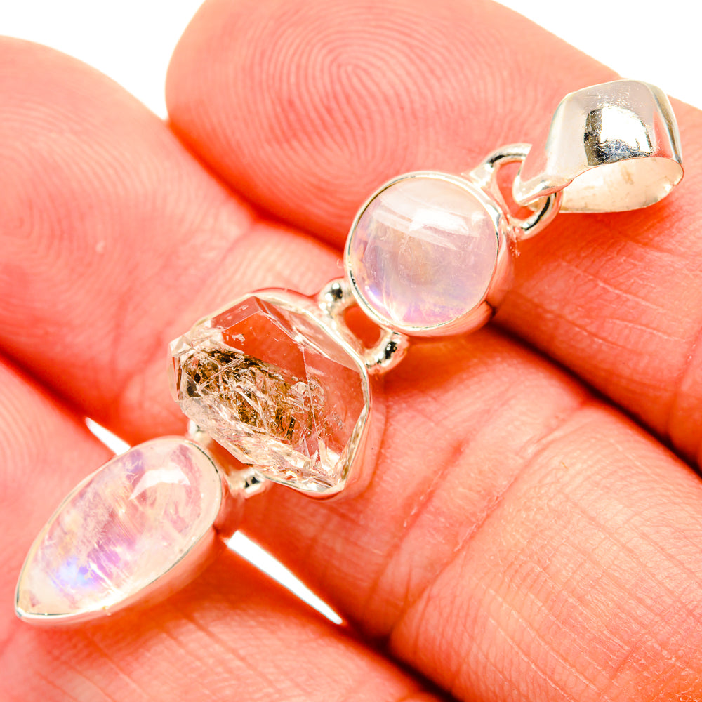 Herkimer Diamond Pendants handcrafted by Anasilvercos - PD33411