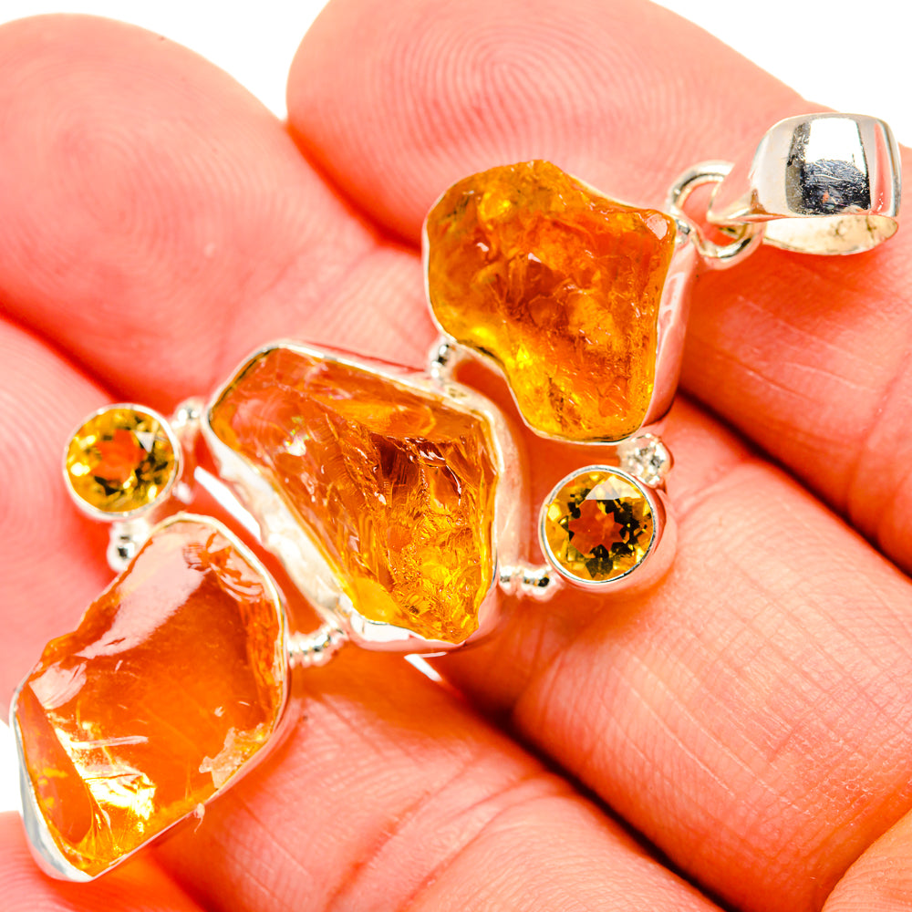 Citrine Pendants handcrafted by Anasilvercos - PD33413