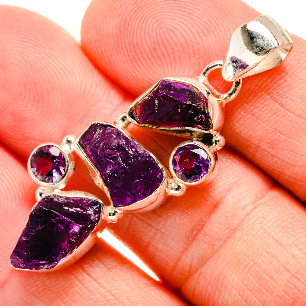 Amethyst Pendants handcrafted by Anasilvercos - PD33418