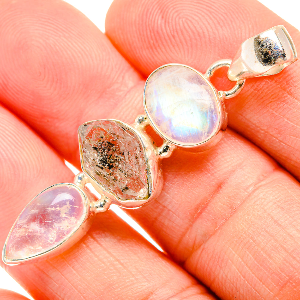 Herkimer Diamond Pendants handcrafted by Anasilvercos - PD33419