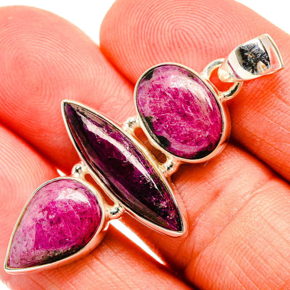 Russian Eudialyte Pendants handcrafted by Anasilvercos - PD33422