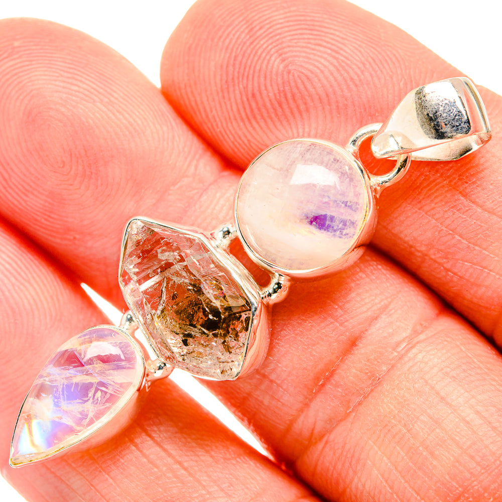 Herkimer Diamond Pendants handcrafted by Anasilvercos - PD33427