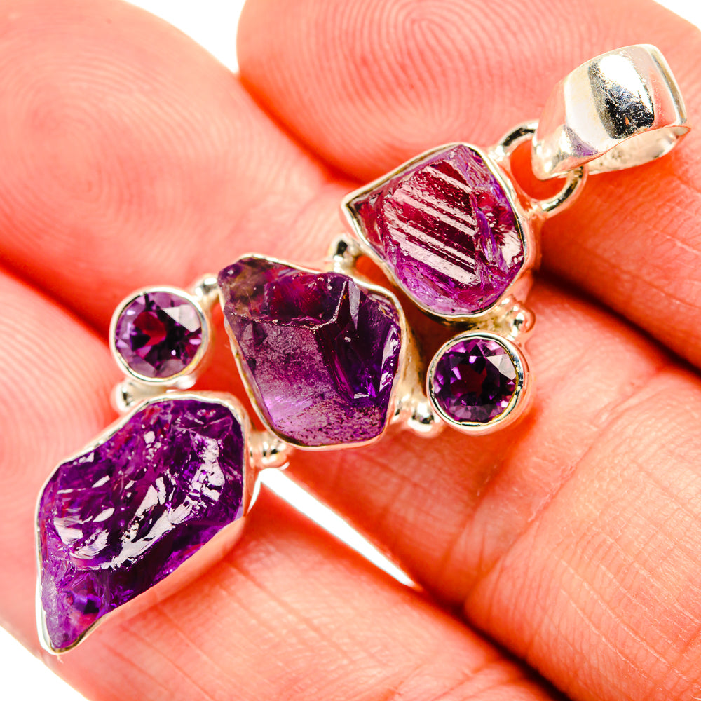 Amethyst Pendants handcrafted by Anasilvercos - PD33438